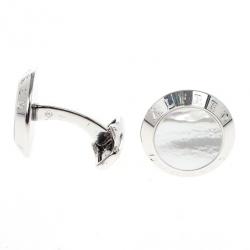 Alfred Dunhill Mother Of Pearl Silver Cufflinks