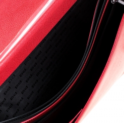 Porsche Red Leather French Classic Briefcase