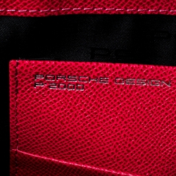 Porsche Red Leather French Classic Briefcase