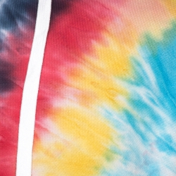 Amiri Multicolor Tie Dye Knit Star Patched Hooded Sweatshirt L