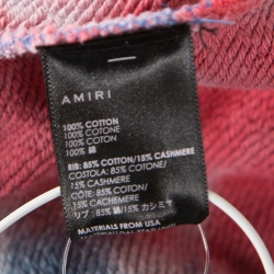 Amiri Multicolor Tie Dye Knit Star Patched Hooded Sweatshirt L