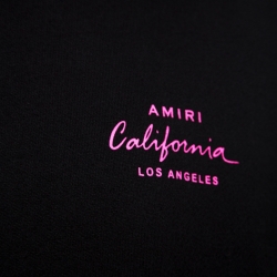 Amiri Black Embossed Bone Print Knit Hooded Sweatshirt XS