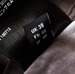 Pre Owned Amiri Grey Logo Printed Tie Dye Cotton Crew Neck T-Shirt M