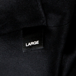 Pre Owned Amiri Black Silk Varsity Baseball Jacket L