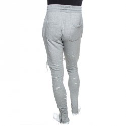 Amiri Grey Distressed Jersey MX1 Sweatpants M