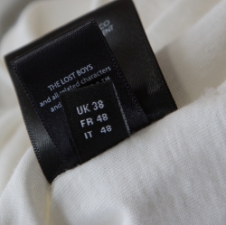 Pre Owned Amiri Off White Lost Boys Print Cotton Distressed Shotgun T-Shirt M