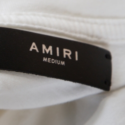 Pre Owned Amiri Off White Lost Boys Print Cotton Distressed Shotgun T-Shirt M