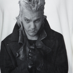 Pre Owned Amiri Off White Lost Boys Print Cotton Distressed Shotgun T-Shirt M