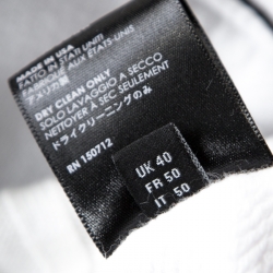 Pre Owned Amiri White Lovers Embroidered Cotton Hooded Sweatshirt L