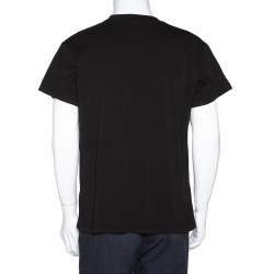 Amiri Black Logo Print Cotton Crew Neck T-Shirt S