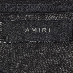 Pre Owned Amiri Black Cherub Printed Cotton Knit Crew Neck Tshirt XL