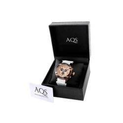 AquaSwiss Gold Plated SS Black Unisex Wristwatch 