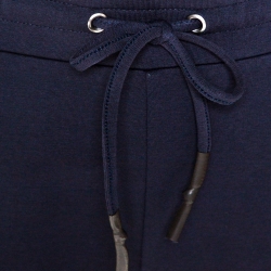 مملوكة مسبقًا Armani Collezioni Navy Blue Stretch Cotton Jogger Pants XL