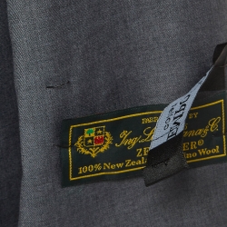 Pre Owned Armani Collezioni Grey Wool Gabardine Single Breasted Suit XXL