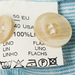 مملوكة مسبقًا Armani Collezioni Blue Pinstripe Linen Single Breasted Blazer L