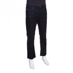 Pre Owned Armani Collezioni Indigo Dark Wash Straight Leg Stretch Denim Jeans XXL