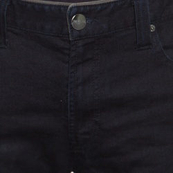 Pre Owned Armani Collezioni Indigo Dark Wash Straight Leg Stretch Denim Jeans XXL