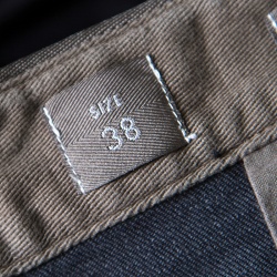 Pre Owned Armani Collezioni Indigo Dark Wash Straight Leg Stretch Denim Jeans XXL