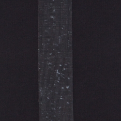 Pre Owned  Armani Collezioni Black Cotton Leather Panel Insert T-Shirt XL