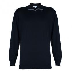 مملوكة مسبقًا تيشيرت أرماني كوليزيوني أسود أكمام طويلة بولو XL