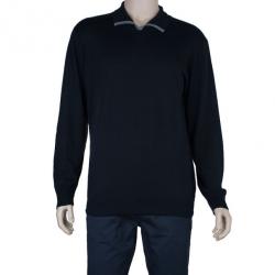 مملوكة مسبقًا تيشيرت أرماني كوليزيوني أسود أكمام طويلة بولو XL