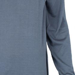 Pre Owned Armani Collezioni Gray Long Sleeve Polo Shirt XL