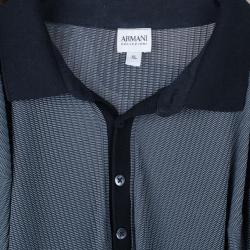 Pre Owned Armani Collezioni Silk Classic Men's Polo Shirt XL
