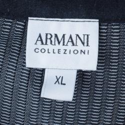 Pre Owned Armani Collezioni Silk Classic Men's Polo Shirt XL