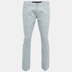 Pre Owned Armani Collezioni Light Blue Denim Slim Fit Jeans M Waist 33''