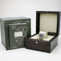 Pre Owned Audemars Piguet Black Stainless Steel Royal Oak Unisex Wristwatch 33MM