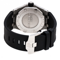 مملوكة مسبقًا ساعة يد رجالية أوديمارز بياغيه رويال أوك دايفر ستانلس ستيل سوداء 42مم