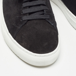 Axel Arigato Black Suede and Leather Low Top Sneakers Size 42