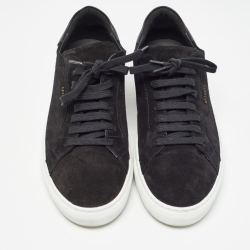 Axel Arigato Black Suede and Leather Low Top Sneakers Size 42