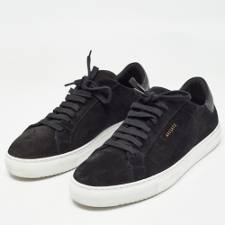 Axel Arigato Black Suede and Leather Low Top Sneakers Size 42