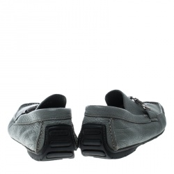 Baldinini Grey Leather Loafers Size 41.5