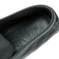 Baldinini Grey Leather Loafers Size 41.5