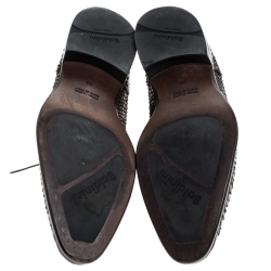 Baldinini Brown Python Leather Oxfords Size 39