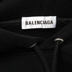Pre Owned Balenciaga Black Cotton Speed Hunters Graphic Printed Hoodie S