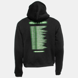 Pre Owned Balenciaga Black Cotton Speed Hunters Graphic Printed Hoodie S