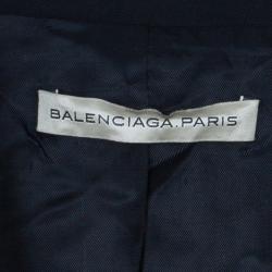 Pre Owned Balenciaga Black Tailored Blazer M