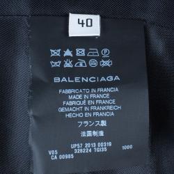 Pre Owned Balenciaga Black Tailored Blazer M
