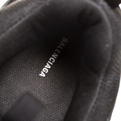 Pre Owned Balenciaga Black Mesh,Leather and Suede Triple S Sneakers Size 44