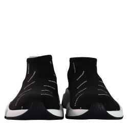 Pre Owned Balenciaga Black Nylon Low Logo Speed Trainer Sneaker Size 41