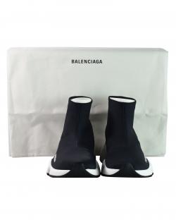 Pre Owned Balenciaga Black Stretch Sneaker Size 39