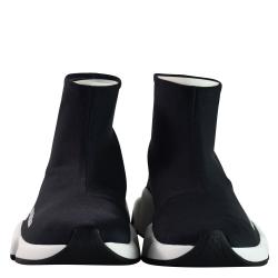 Pre Owned Balenciaga Black Stretch Sneaker Size 39