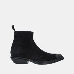 Balenciaga Black Suede Ankle Boots 42