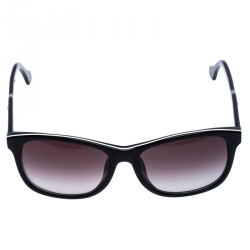 مملوكة مسبقًا Balenciaga Black/White Trim BA 19-F Wayfarer Sunglasses