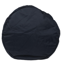 Pre Owned Balenciaga Navy Blue/Red Nylon Small Wheel Logo Weekender Bag