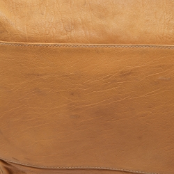 Pre Owned Balenciaga Sand Beige Leather Linea Metallica Bag