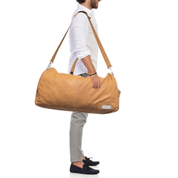 Pre Owned Balenciaga Sand Beige Leather Linea Metallica Bag